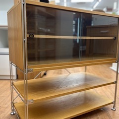 無印のステンレスユニットシェルフの画像