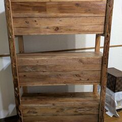 ジブリ風 木製棚【定価7万】の画像