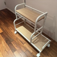 山善　　デスク下ワゴン　　幅70の画像