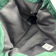 メゾンドフルール ベロア調 トートバッグ グリーンの画像