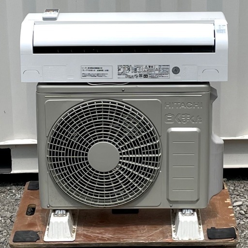 美品！高年式 ! !◇日立 エアコン 6畳用 2023年製 ecoこれっきり 凍結洗浄 ステンレスクリーン100V RAS-D22N 