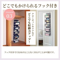 ウォールポケット　5段✖️2セット(ブラック / グレー)の画像