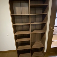 【定価20,180円】本棚　奥行29.5cm×幅88cm×高さ180cm 種別：ウォールナットの画像