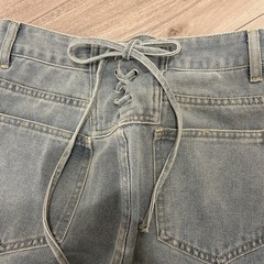 ワイドデニム レディース 未使用の画像