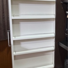 ［幅10奥行55cm］ キッチンすき間収納ワゴン 日本製の画像