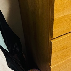 ハイチェスト 6段チェスト 木製 ナチュラルカラー（GUESS 60-6HC LBR2）※直接受け取り限定の画像