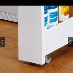 ［幅10奥行55cm］ キッチンすき間収納ワゴン 日本製の画像