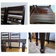 差し上げます　バリ家具・アジアン家具　椅子２脚の画像