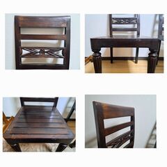 差し上げます　バリ家具・アジアン家具　椅子２脚の画像