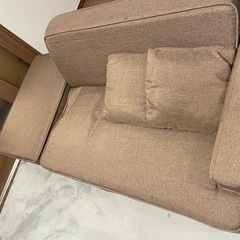 ミニクッション付きカウチソファーの画像