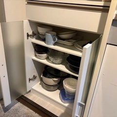 【美品】食器棚 (ニトリ キャビネット フォルムN)の画像