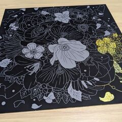 心を癒す大人のスクラッチアート『百花繚乱』の画像