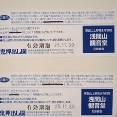 鬼押出し園　入園券2枚の画像