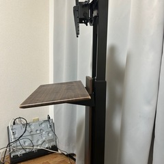 壁よせテレビスタンド　TV台　ブラウンの画像