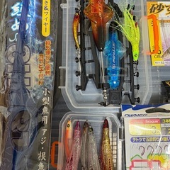 釣具　ジャッカル　ジェットロー　神経絞め　がまかつ　キス　50本仕掛け　砂ずり　メガバス　カゲロウ　中古ワーム等の画像