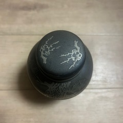 錫の茶筒 美品の画像