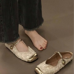 スリッポンミュールサンダル 23cmの画像