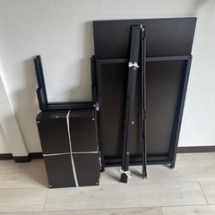 No1 「先着順」アイリスオーヤマ　ラック付きデスク　RDK-1042 BLACK×BLACKの画像