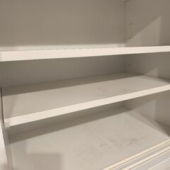 食器棚　ホワイト　引き出し　レンジ台　レンジボード　約１２０ｃｍの画像