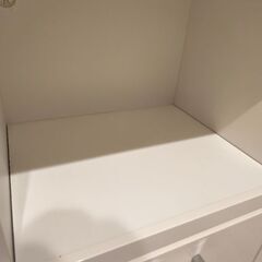 食器棚　ホワイト　引き出し　レンジ台　レンジボード　約１２０ｃｍの画像