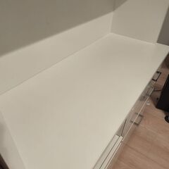 食器棚　ホワイト　引き出し　レンジ台　レンジボード　約１２０ｃｍの画像