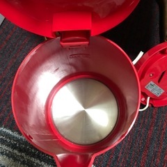 新品未使用】dretc Ramin 赤い 電気ケトル 1.0Ｌ 説明書付きの画像