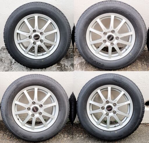 スタッドレス＆アルミホイール4本セット中古 セレナ195/65/Ｒ15　2018年製