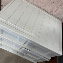 透明　収納ケース　６箱　3段
の画像