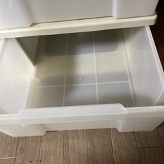 透明　収納ケース　６箱　3段
の画像