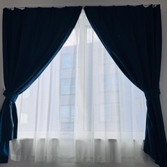 遮光1級【Nラセット】カーテン&レース 4枚セット 幅100丈178cmの画像