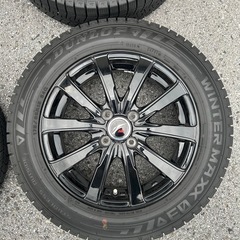 スタッドレスタイヤ 175/65R15 黒ホイールの画像
