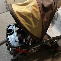 二人乗り　ベビーカーの画像