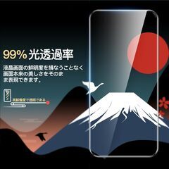 JETech iPhone 16 Pro Max 6.9インチ用 液晶保護フィルム 10秒で超簡単インストール ワンステップ調整トレイ付き 無気泡 強化ガラス製 ケースに干渉なし HDクリア 2枚セットの画像