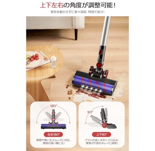 ダイソン並の吸引力⭐️掃除機 コードレス 最新&45000pa ハンディ 液晶