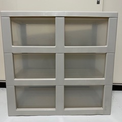 押入れ収納　引き出し　透明　プラスチック　3段の画像