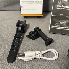 高輝度400ルーメン！ XOSS XL400 自転車ライト アルミニウム ヘッドライト ハンドルバー USB充電式 Type-Cの画像