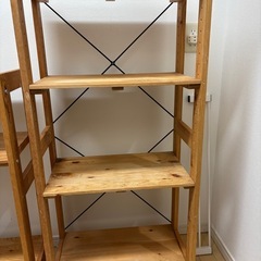 木の棚２セットの画像