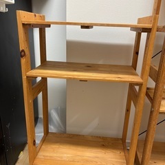 木の棚２セットの画像