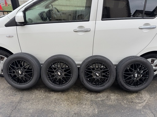 BBS風14インチアルミホイール、タイヤセット