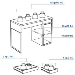 IKEA デスク MICKE ミッケ
の画像
