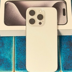 【1週間限定19,800円引】iPhone 15 Pro 256GB ホワイトTi 美品 Apple購入 の画像
