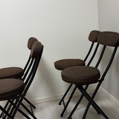 折りたたみ椅子4個セットの画像