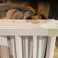 【中古】ベビーサークルのオフホワイトです(*^^*)の画像