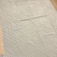 【予約中】ニトリ 敷きパッド ダブルサイズ（140×200cm）グレーの画像