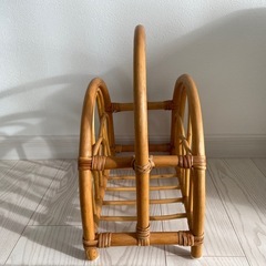 【商談中】マガジンラック/籐製/天然素材の画像