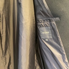 ビームス　メンズ　ロングコート　ネイビーの画像