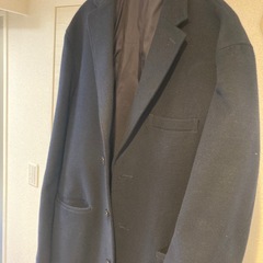 ビームス　メンズ　ロングコート　ネイビーの画像