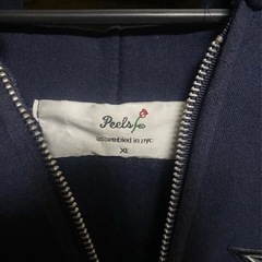 Split Logo Zip Hood Blue Bankrupt の画像