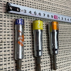【中古品】電動ドリル ソケット　3点セットの画像