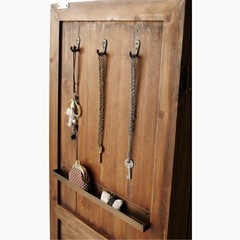 木製スタンドミラーの画像